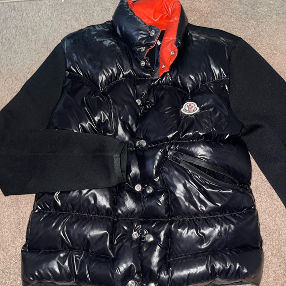 moncler cardigan bubble jacket